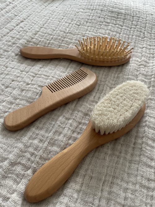 Baby Beechwood Hair Brush Set - Image 2