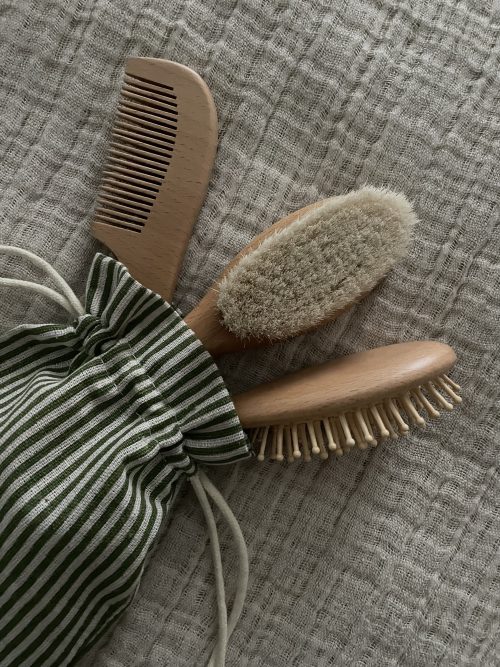 Baby Beechwood Hair Brush Set