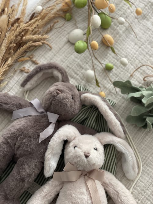 Long Eared Bunny Toy - Grey - Image 3