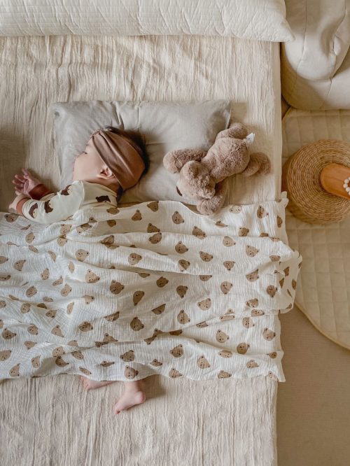 Baby Bear Swaddle Muslin Blanket