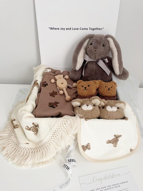 Baby Shower Gift Box - Brown - Image 4