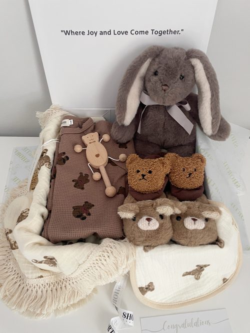 Baby Shower Gift Box - Brown - Image 3