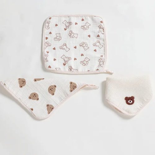 Bear Bandanna Bib Set