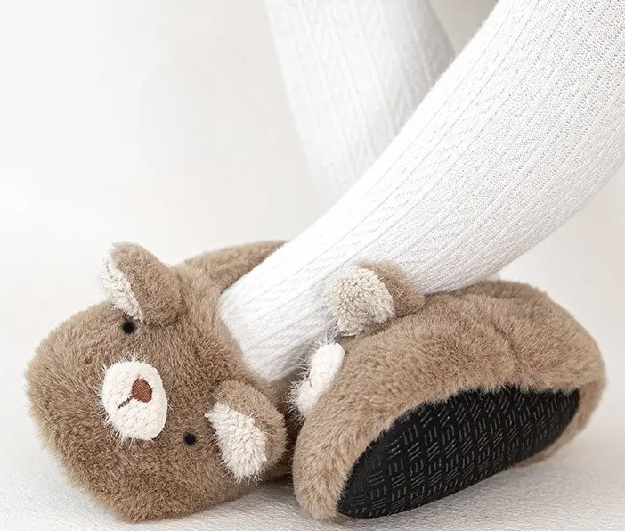 Share more than 133 baby teddy bear slippers latest