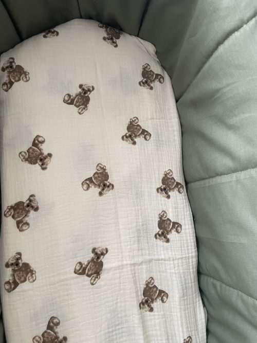 Teddy Bear Swaddle Tassel Blanket - Image 3